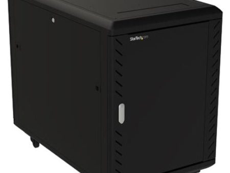 StarTech.com 15U 19  Server Rack Cabinet - 4 Post Adjustable Depth (6-32 ) Locking Knock Down Enclosure - Mobile w Glass Door & Casters Sale