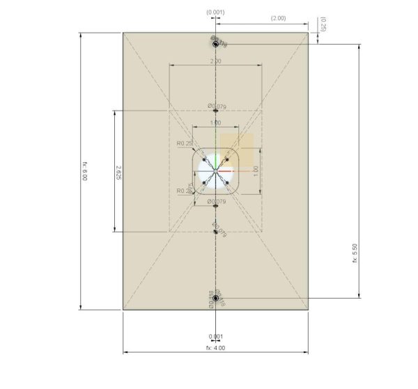 Intercom Cover Plate for Use With Doorbell Mounts - Customizable for different sizes Sale