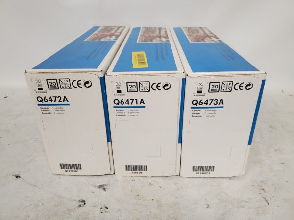 NEW HP Q6473A Q6472A Q6471A Magenta Yellow Blue Toner for LaserJet 3600 Sale