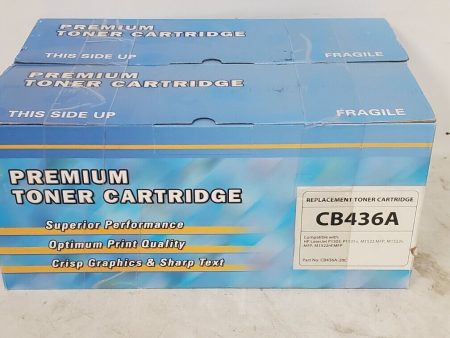 NEW Double Pack Premium Toner Cartridge CB436A for LaserJet P1505 M1522 36A Cheap