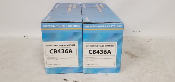 NEW Double Pack Premium Toner Cartridge CB436A for LaserJet P1505 M1522 36A Cheap