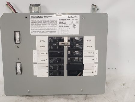 GenTran PowerStay 301660 Manual Transfer Switch + 7 Circuit Breakers For Cheap