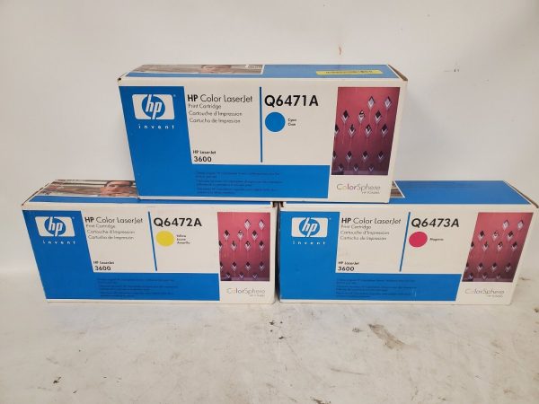 NEW HP Q6473A Q6472A Q6471A Magenta Yellow Blue Toner for LaserJet 3600 Sale