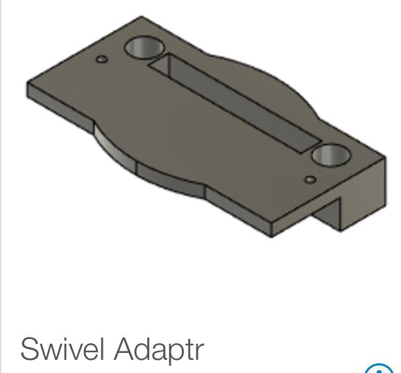 Offset Narrow Extension Swivel Baseplate for Adjustable Swivel Mounts Cheap