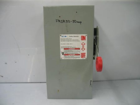 Cutler-Hammer DH361FGK 30A 600VAC 3 Pole Safety Switch For Sale