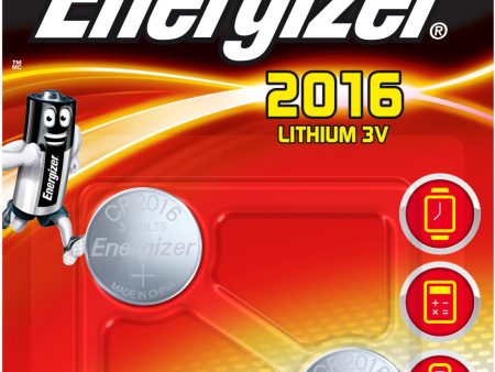 Battery CR2016 Lithium 2-pakEnergizer Online Sale